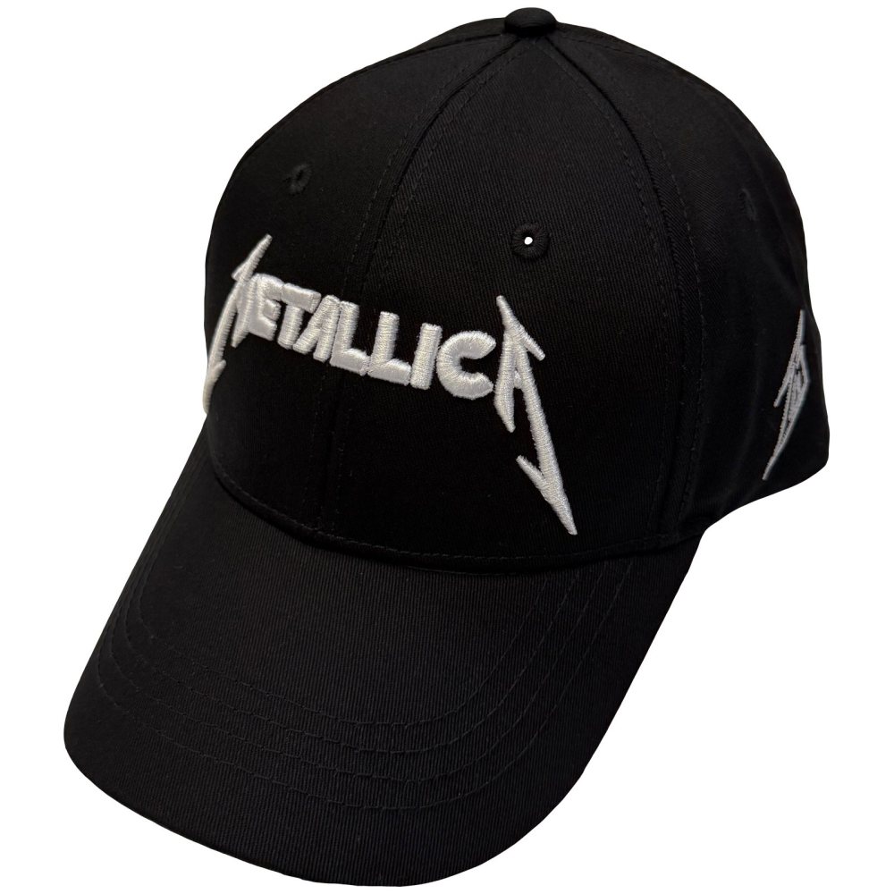 Metallica - Text & M Logos Baseball pet - Zwart